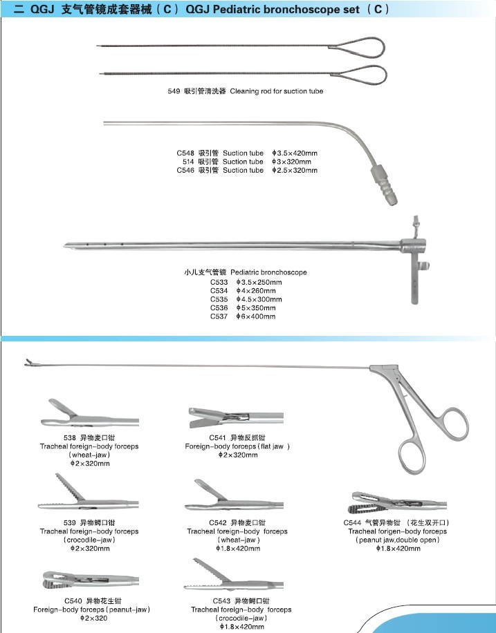 QGJ支气管镜成套器械(C型）