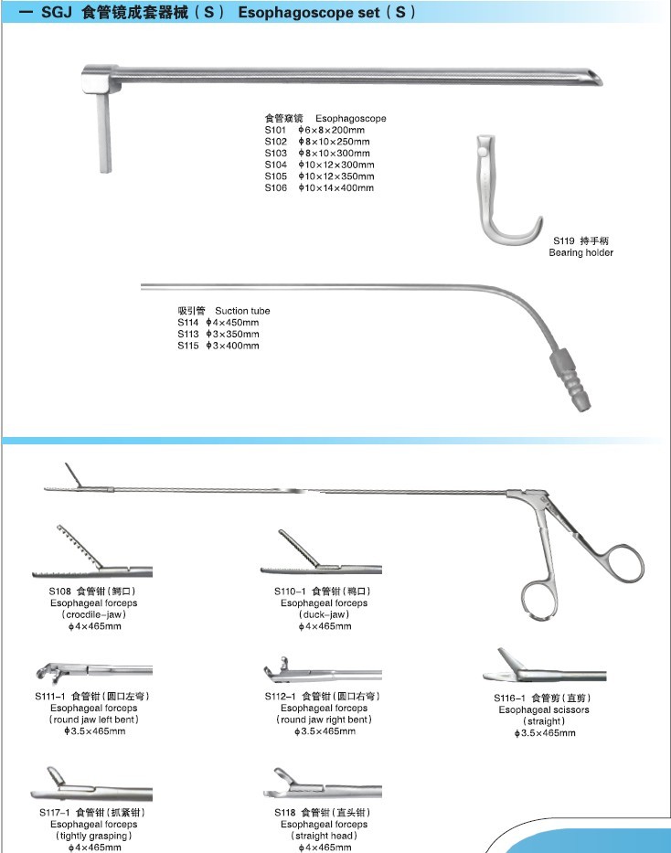 SGJ食管镜成套器械（S型)