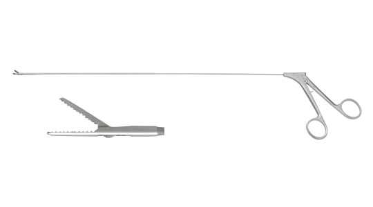 Tracheal foreign-body foceps(crodile-jaw)