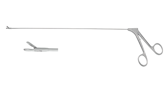 Tracheal foreign-body foceps(wheat-jaw)