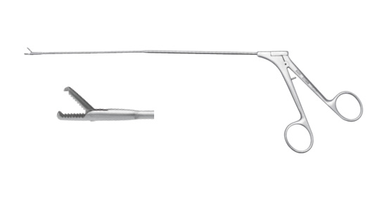 H188 laryngeal forceps (hook)