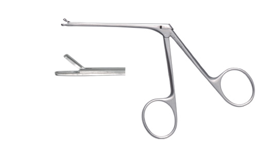 F165 middle ear microsurgery forceps (oval)