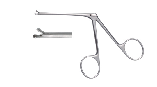 F168 middle ear microsurgery forceps (cup)