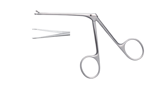 F171, F172 middle ear microsurgery forceps (the head)