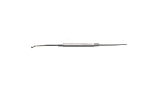 F242 ear curette, retractor (straight, double)