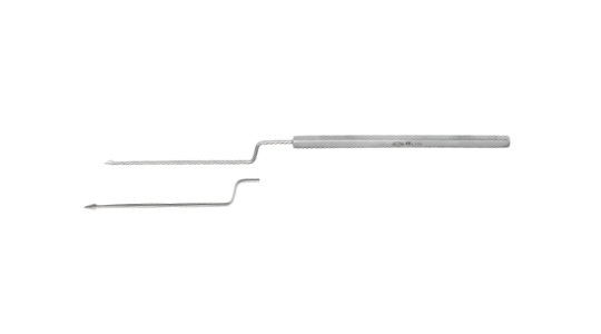 Ear tympanic knife F162 (bayonet triangular blade.)
