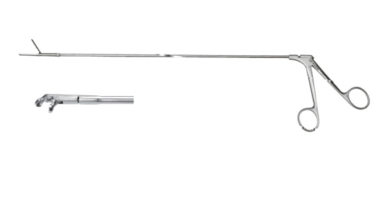 S111-1食管钳（圆口左弯）