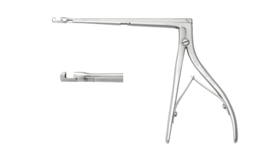 Maxillary sinus eongeur (straight upward cutting mouth)